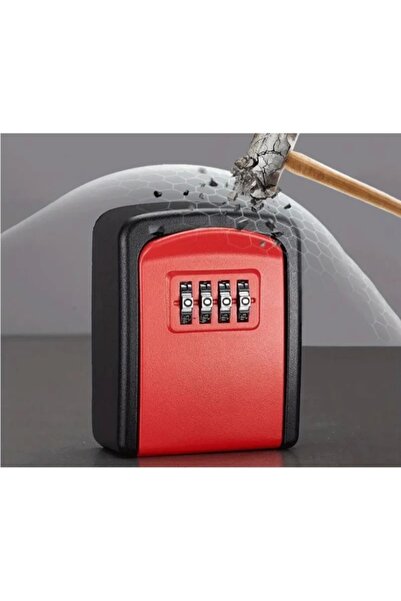 Decoan Red Combination Key and Item Storage Security Safe