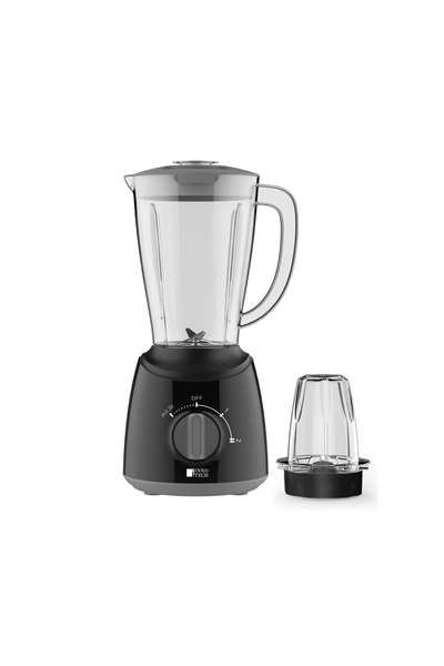 INNOTECH 2-in-1 Electric Blender – 1.5L Plastic Jug & Plastic Cup Grinder, 400W, 2 Speed + Pulse Control
