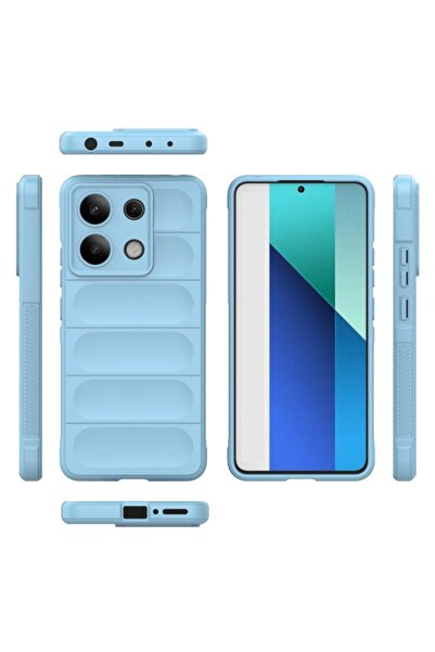 SKYDDAR INNOVATION Θήκη για Xiaomi Redmi Note 13 4G, Magic Shield, από Silicon Mat, σετ αυτοκόλλητων, Μπλε