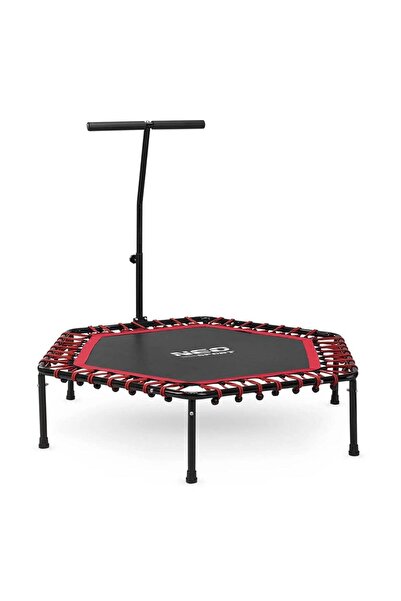 Neo-Sport Fitness trampoline, with adjustable handle, hexagonal shape, stable structure, 6 legs, 127 cm, ...