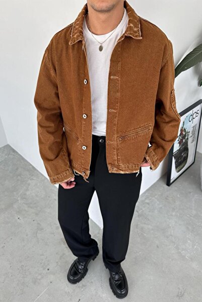 HAFKAGİYİM Mustard slit detail relaxed jacket