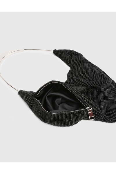 İLVİ Milana Black Stone Women's Portfolio Bag