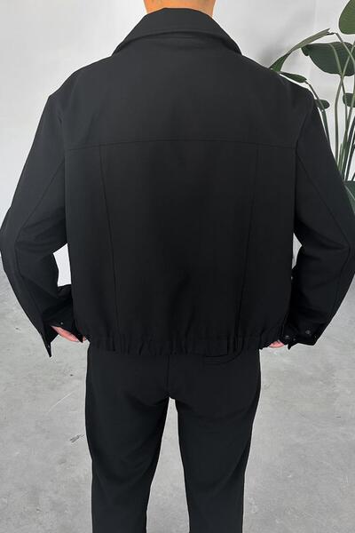 HAFKAGİYİM Μαύρο Premium Relaxed Fit Boxy Jacket