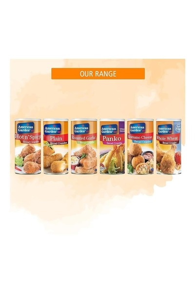 american garden Hot n'Spicy Bread Crumbs 425 g Flavorful Crunchy Coating for Fried and Baked Foods