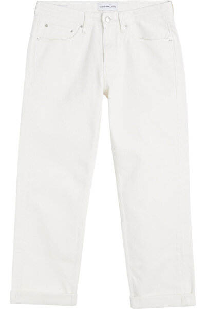 Calvin Klein 90'S STRAIGHT Erkek Beyaz Kot Pantolon
