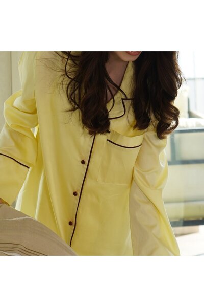 i love home glass No:3 Butter Yellow Takım Pijama