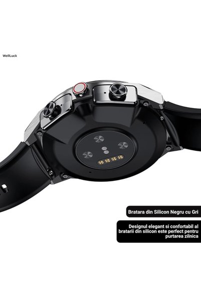 WellLuck Ceas inteligent cu căști stereo, WellLuck, difuzoare Bluetooth încorporate, rezistent la apă IP65