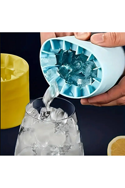 BABUN Kolay Ayrılabilir Sıkmalı Pratik Küçük Silikon Buz Kalıbı Buz Yapıcı Ap...