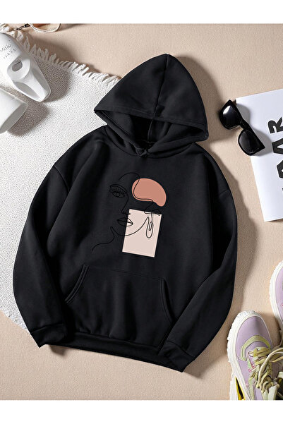 trendypassion Hanorac oversize cu imprimeu Silhouette