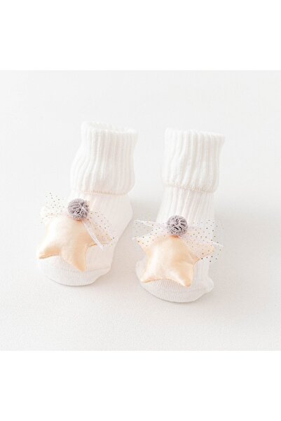 Mixbo Interactive Baby Socks, Cotton, Pink Stars, 0-6 months