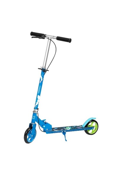 Ricokids Trotineta copii, ghidon din fier, reglabil, 64.5-84.6 cm, roti din cauciuc PU, frana de mana si f...