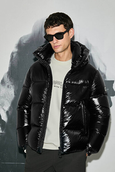 Lufian Jadon Goose down Black Men's Coat 112120249