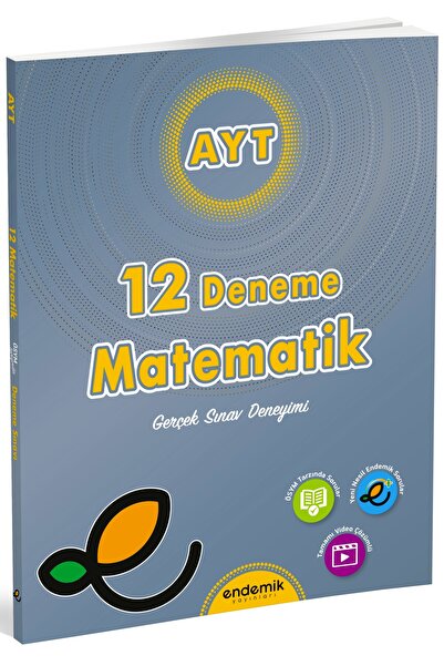 Endemik Yayınları Endemik 2026 Ayt Matematik 12 Li Deneme Sınavı