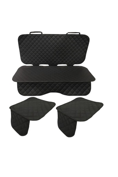 Metru Patrat Set 3 protecții universale pentru scaun auto, negre, matlasate, lavabile, impermeabile