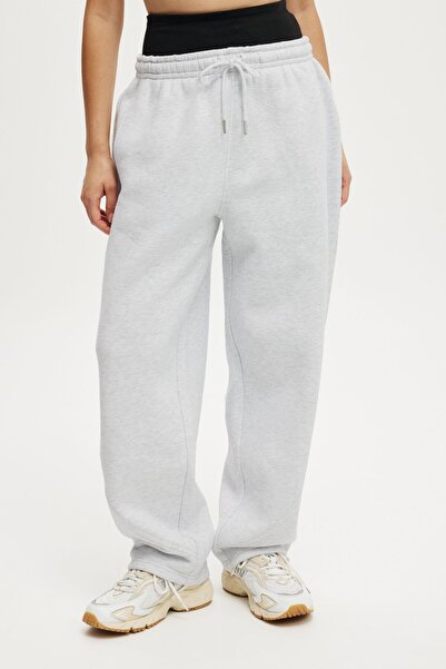 Seeh Gri Şardonlu Kışlık Regular Fit Eşofman Altı SH282