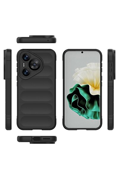 SKYDDAR INNOVATION Husă pentru Huawei Pura 70 Pro, Magic Shield, Silicon Mat, set autocolante, Albastră