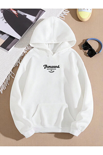 trendypassion سويت شيرت كبير الحجم مطبوع عليه ألف للجنسين