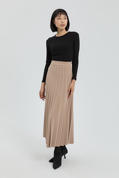 Nihan Pilise Etek Bej