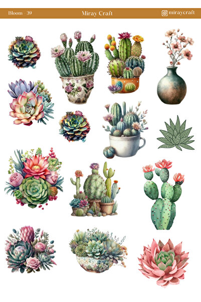 MirayDesign 1 komad naljepnice sa temom cvetajućih cveća – 12x17 cm za albume...