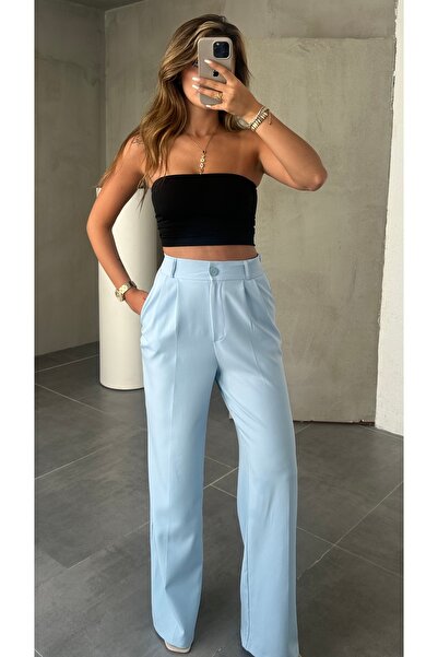 Lila Moda Women's High Waist Palazzo Pants Wide Leg Stylish Casual Combination