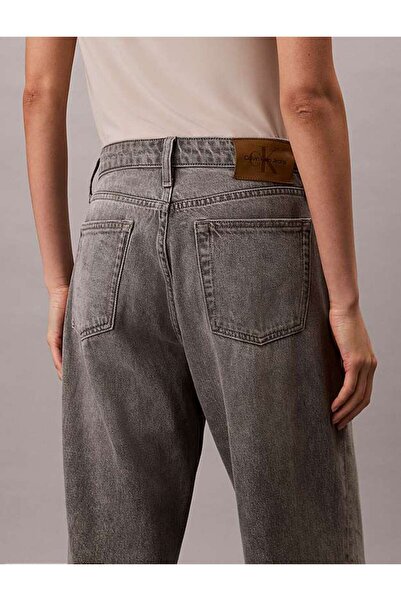 Calvin Klein LOW RISE BAGGY GREY DOVE Gri Kadın Jeans