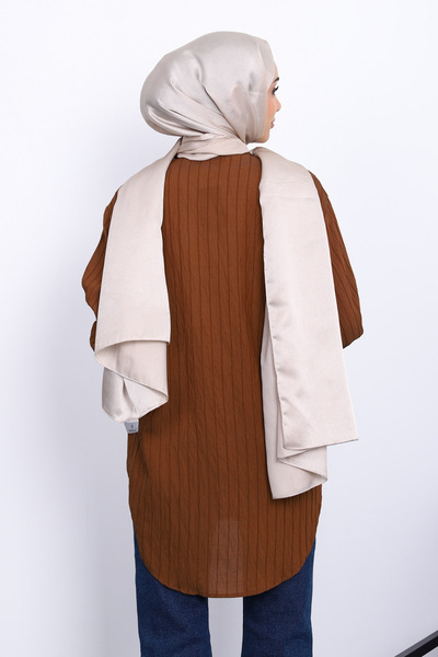 İmajButik Τονίκ με λεπτομέρεια από καφέ πέτρα