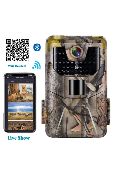 SUNTECH WIFI Hunting Camera, 900W, 24MP Photo, 5MP 1080P, Video and Audio, IR 20m, with SD Card Storage