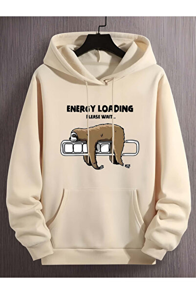 trendypassion Hanorac oversize unisex cu imprimeu Animal Leneș