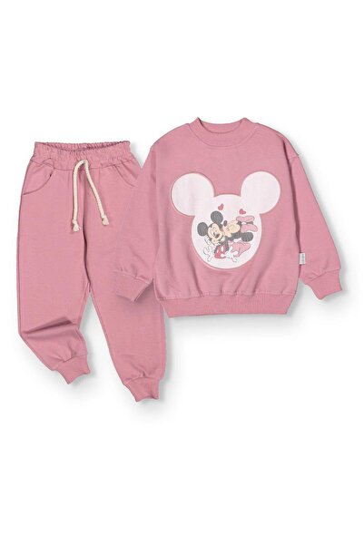 baby flamindo طقم رياضي للفتيات مكون من خيطين مع تفاصيل مطبوعة وشبكية