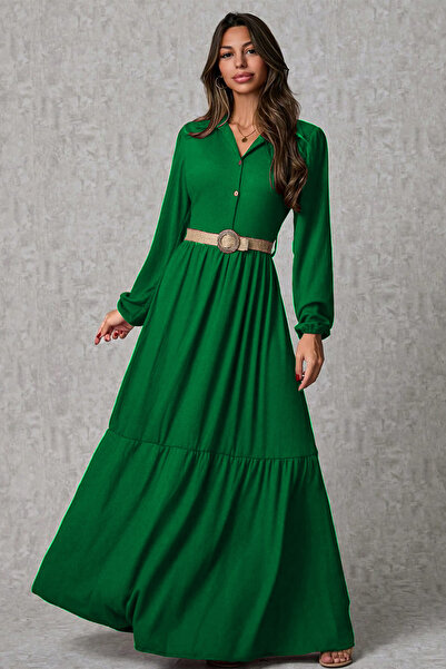 Cockatoo Γυναικείο φόρεμα με ψάθινη ζώνη