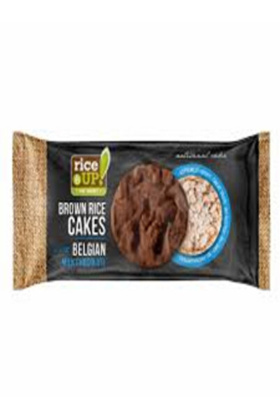 Rice Up Whole Grain Rice Cakes With Milk Belgian Chocolate 90g x 6 Pcs