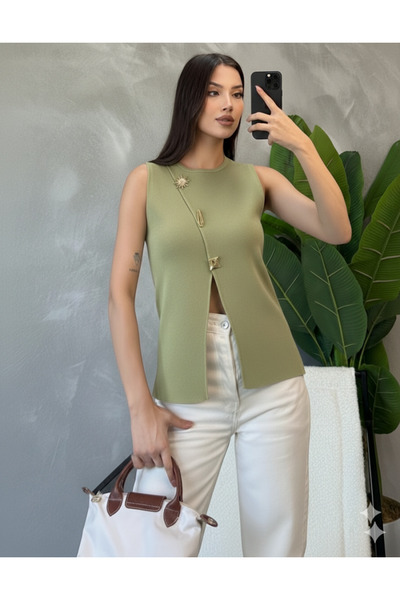 salome butik سترة صوفية برونشية