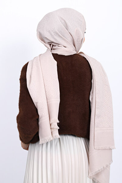 İmajButik Καφέ πουλόβερ με λαιμόκοψη Angora Yumoş πλεκτό πουλόβερ