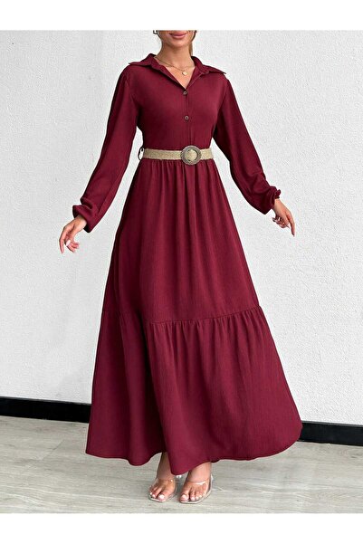 Cockatoo Γυναικείο φόρεμα με ψάθινη ζώνη