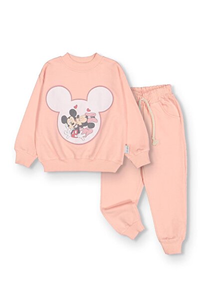 baby flamindo طقم رياضي للفتيات مكون من خيطين مع تفاصيل مطبوعة وشبكية