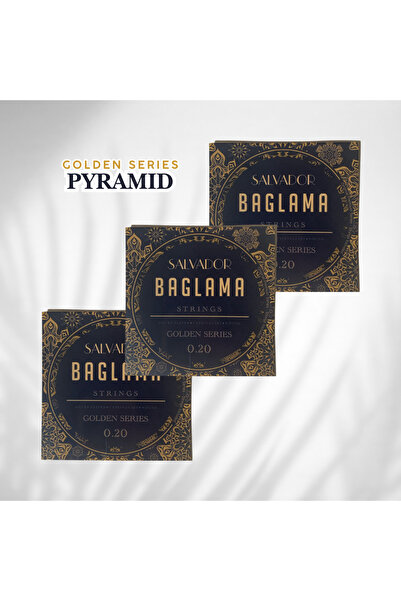 SALVADOR SARI BAMLI GOLDEN SERIES BAĞLAMA TELİ 0.20 – 3’lü Paket