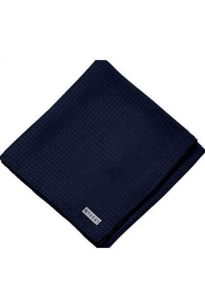 Vakko Jakarlı İpek Eşarp 31815-J-Lacivert