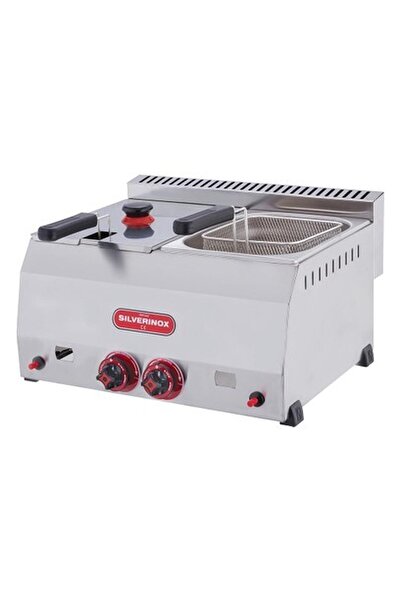 Işıkgaz Silverinox Endüstriyel Çiftli 5+5 Litre Doğalgazlı Fritöz SLVR-2703