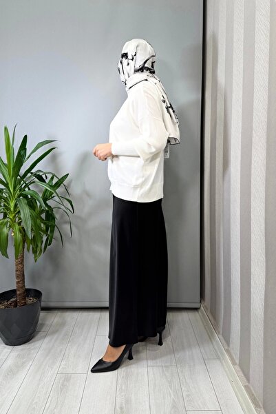 Sentez Luna Satin Flounce Skirt Black 5457