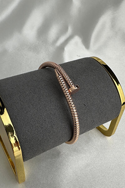 Modex Serrated Line Detail Nail Bracelet (Inner Diameter: 6cm)