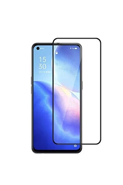 OPPO Tempered Glass compatible with Reno 7 Lite 5G, Full Glue Black