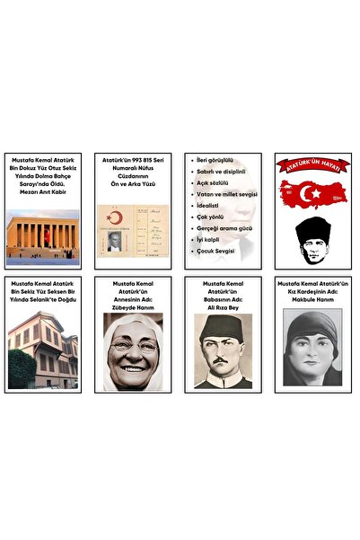 PRİME Concept ATATÜRK KÖŞEŞİ ATATÜRK'Ü TANIYORUM 50 X 70 (VİNİL BRANDA) DİJİT...