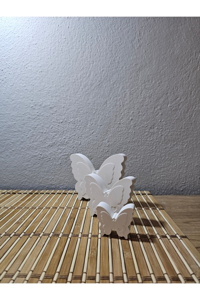 Handmade 3 lü kelebek dekor