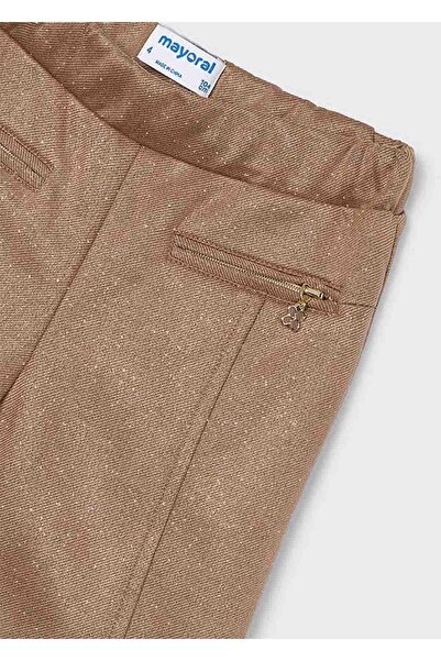 MAYORAL Kışlık Kız Çocuk Dar Pantolon - Kahve