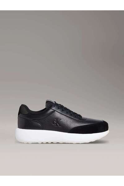Calvin Klein ATHLEISURE RUNNER LACEUP LTH MIX Siyah Erkek Günlük Spor Ayakkabı