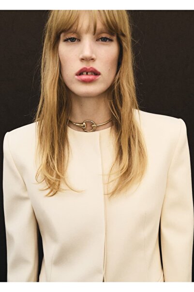 MANGO Woman Sert choker kolye