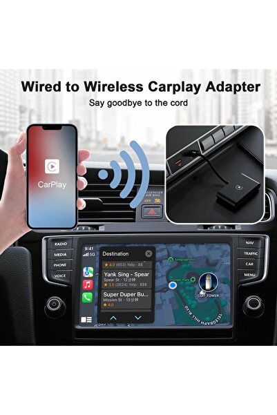 OEM Modul adaptor carplay wireless Apple IOS USB USB-C