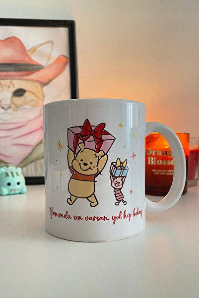 İnci Rüyası Hediyelik Winnie The Pooh & Piglet Dostluk - Arkadaşlık - BFF Kup...