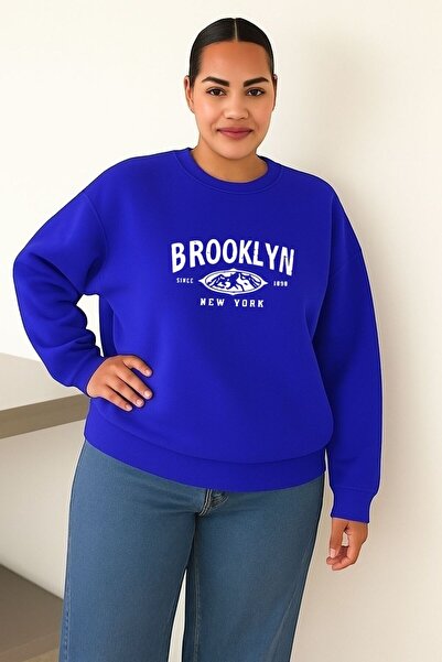 DM DOLCE MORE سترة رياضية يونيسكس مطبوعة من قماش بروكلين الممشط بثلاث خيوط