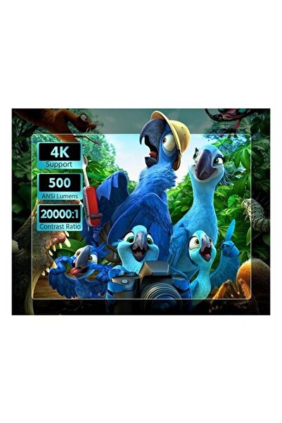 ceva Cıbest Ev Filmi Fhd Projektörü - 4K Destekli Android Tv, 5g Wifi-Bluetooth